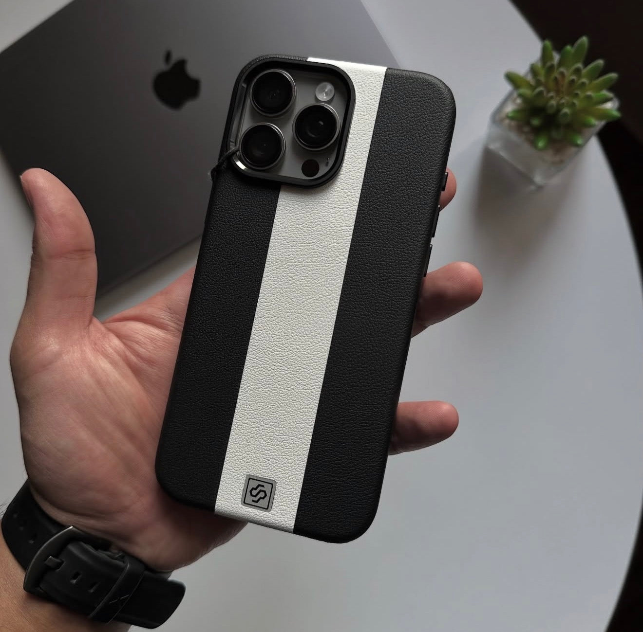 Souvette Dual Tone Branded Leather Case ®️
