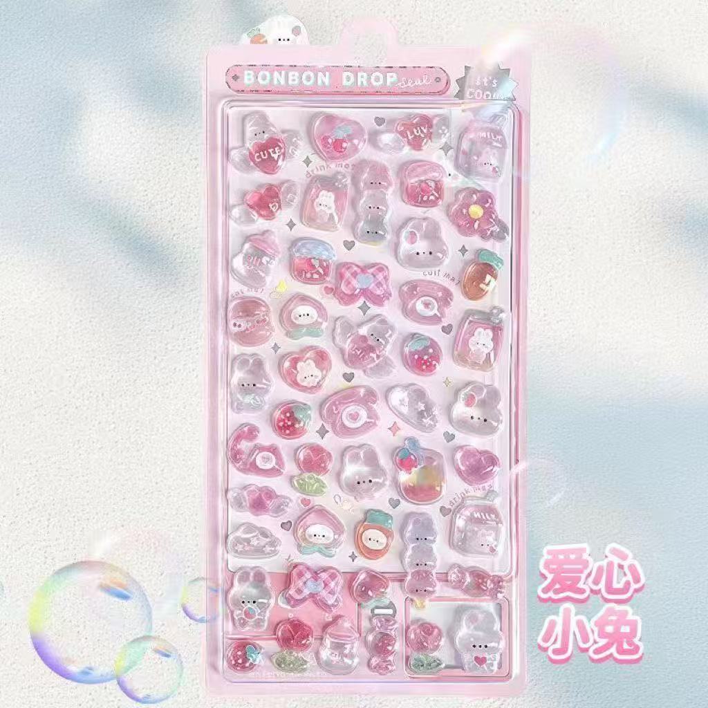 3D Cute Puff Stickers