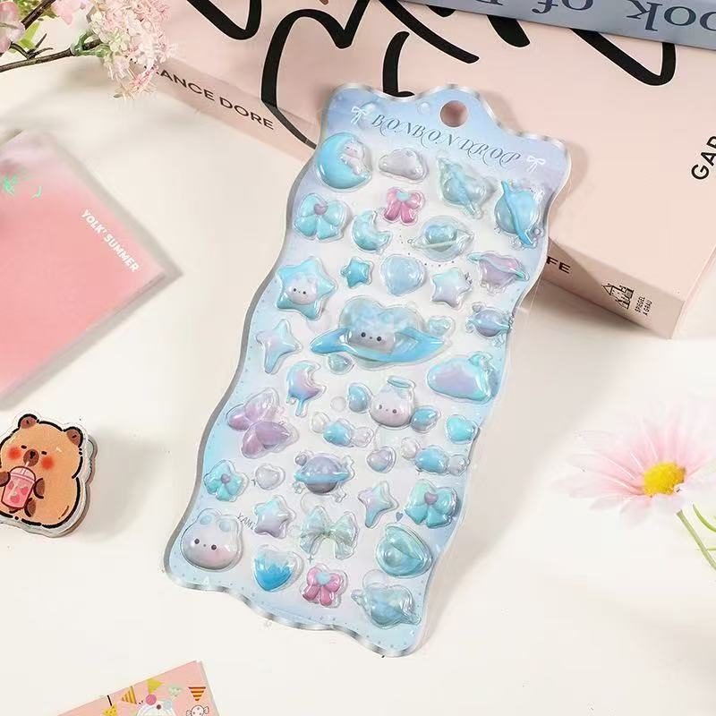 3D Cute Puff Stickers