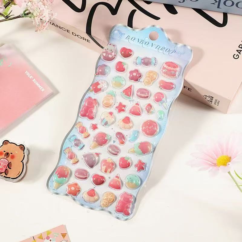 3D Cute Puff Stickers