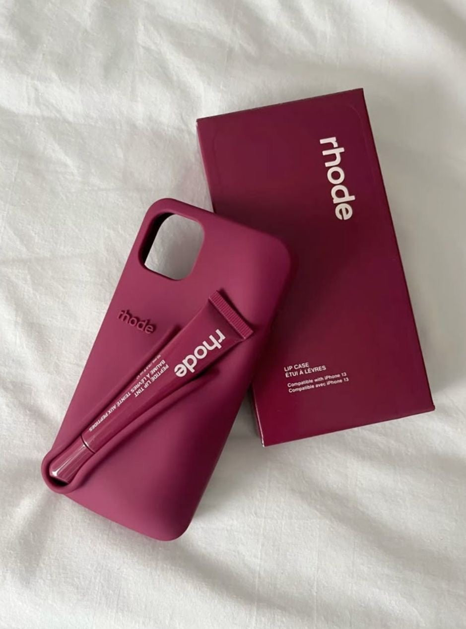 New Original Rhodes LipGloss 💄 Silicone Case With Box 🩶